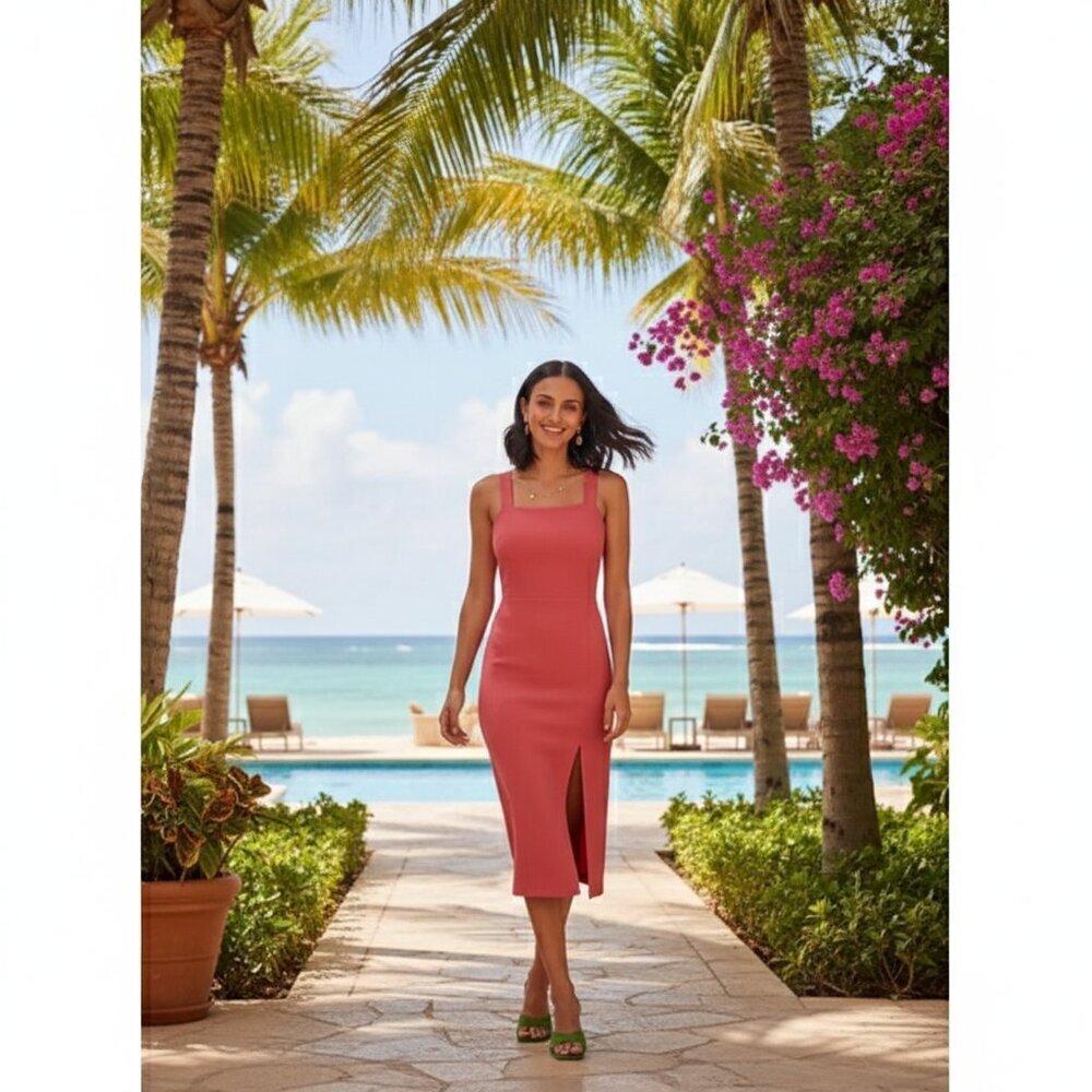 NWT Finders Keepers PALERMO DRESS Rose